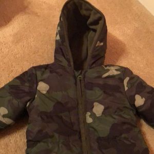 Camouflage winter coat